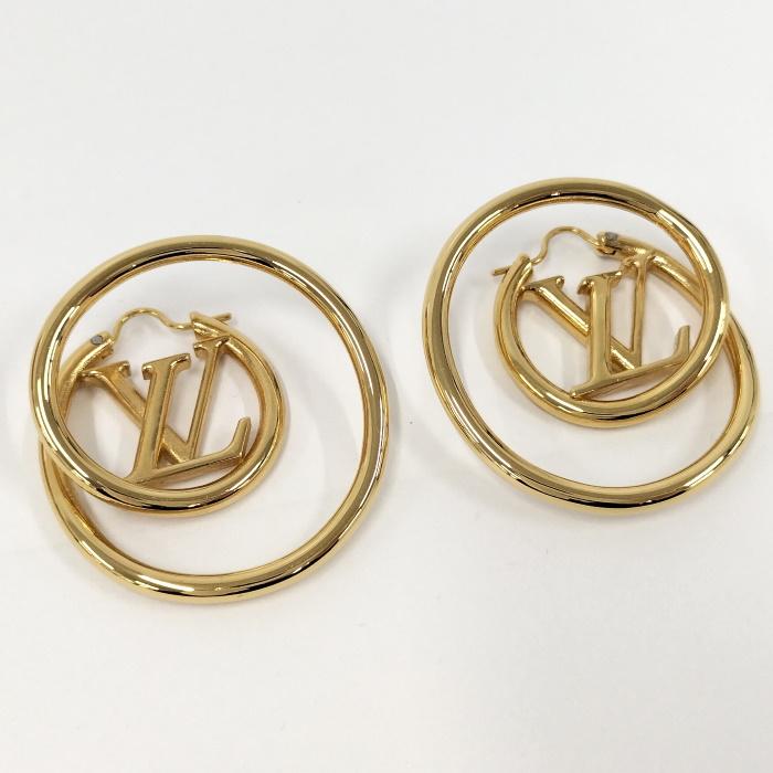 LOUIS VUITTON 【中古】LOUIS ブックル ドレイユ フープ スパイラル 