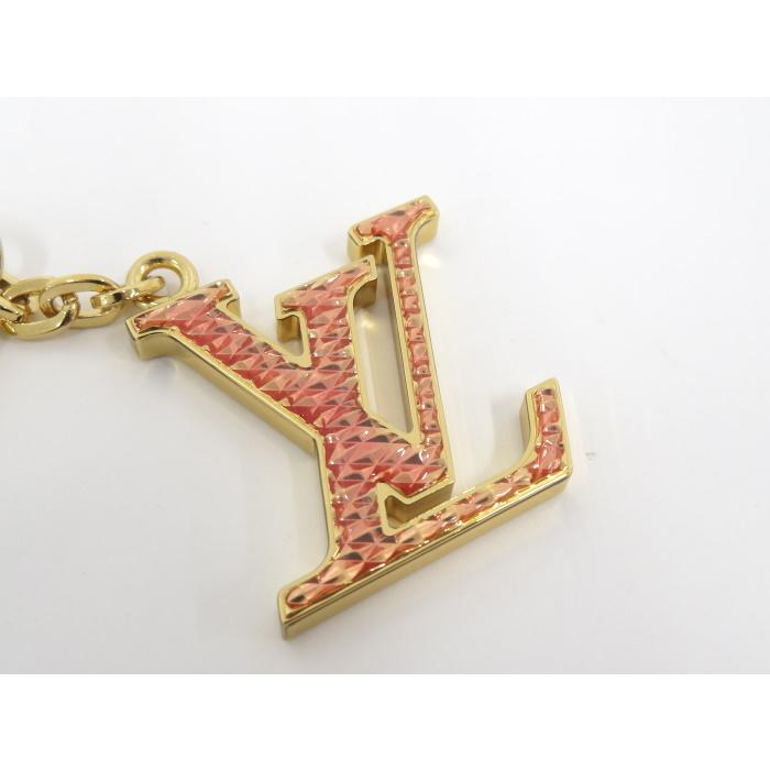 中古】LOUIS VUITTON ポルト クレ LV ギヨーシュ キーリング