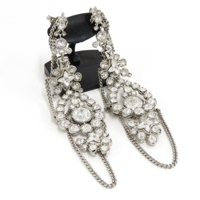 VUITTON ピアス LOUIS VUITTON 【中古】ルイヴィトン ピアス ブックル ドレイユ