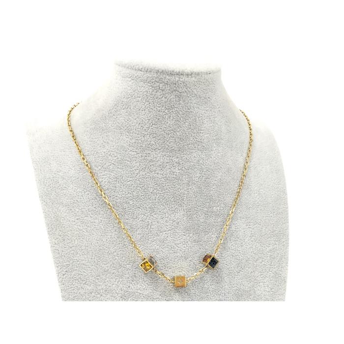 LOUIS VUITTON コリエ ギャンブル ネックレス メッキ ゴールド