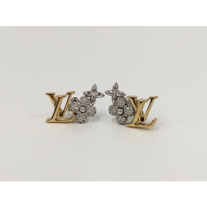 LOUIS VUITTON 【中古】LOUIS ピュス LV グラム ピアス メッキ LOUIS VUITTON 【中古】LOUIS ピュス LV グラム ピアス メッキ