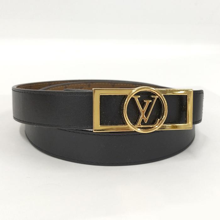 LOUIS VUITTON レザー ベルト M0203 80cm ブラウン LOUIS VUITTON レザー ベルト M0203 80cm ブラウン メンズ