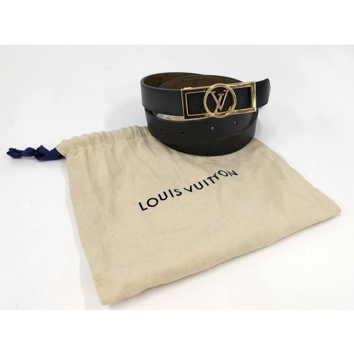 LOUIS VUITTON レザー ベルト M0203 80cm ブラウン LOUIS VUITTON レザー ベルト M0203 80cm ブラウン メンズ