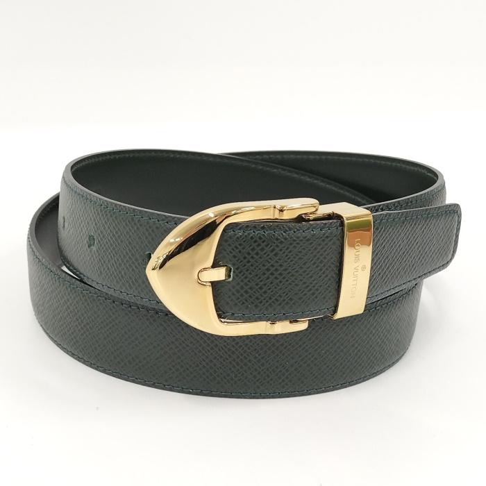 中古】LOUIS VUITTON サンチュール クラシック ベルト 85/34 タイガ