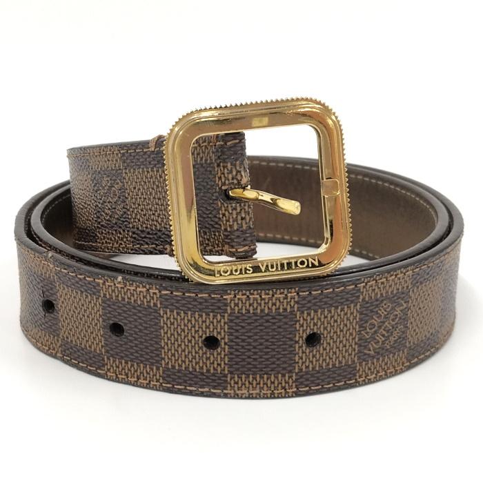 LOUIS VUITTON 【中古】LOUIS サンチュールトレゾール ベルト ダミエ  