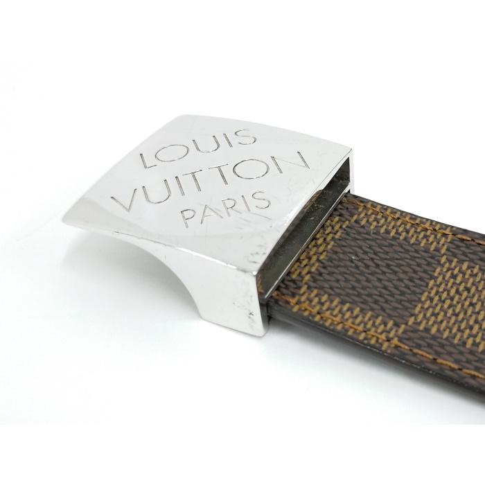 LOUIS VUITTON 【中古】LOUIS メンズベルト サンチュールキャレ ダミエ  