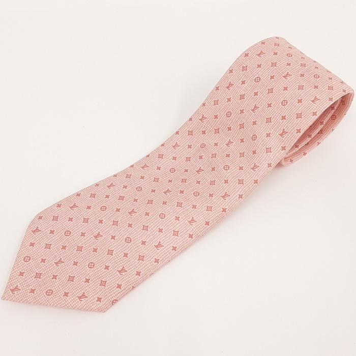 中古 ルイヴィトン ネクタイ クラヴァット モノグラムゴースト シルク100 ピンク M Jjコレクション ヤフー店 通販 Yahoo ショッピング