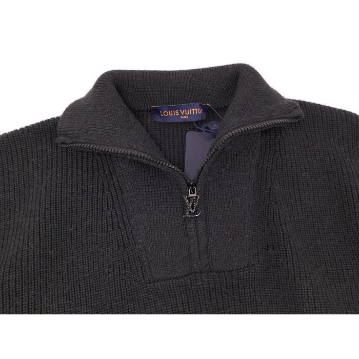 中古】LOUIS VUITTON ジップアップ ニット ウール 表記サイズS 