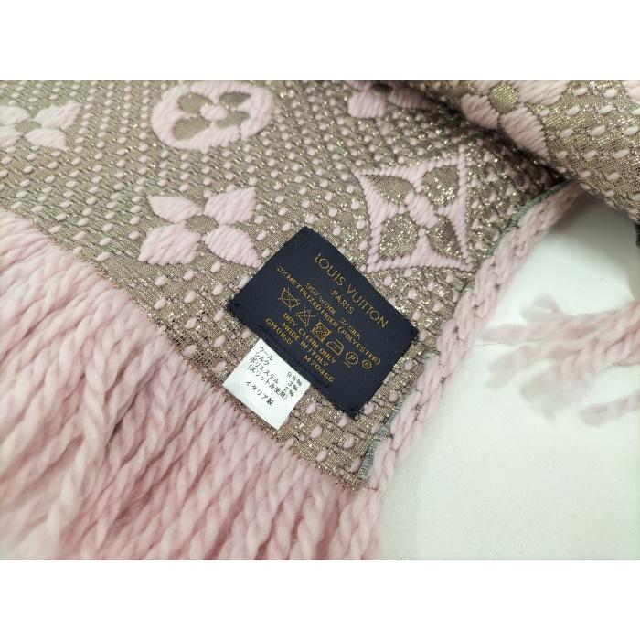 LOUIS VUITTON 【中古】LOUIS エシャルプ ロゴマニア マフラー