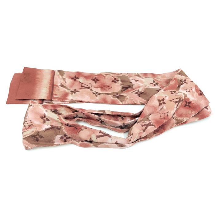 LOUIS VUITTON バンドー　シルクスカーフ 花柄 LOUIS VUITTON ルイヴィトン M75214 バンドー・レトロフラワー