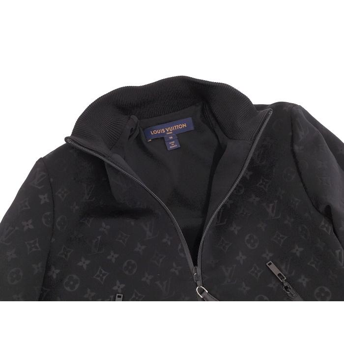 LOUIS VUITTON ジップアップ ジャケット ナイロン ポリウレタン シルク 
