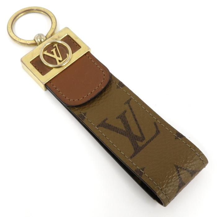 【中古】LOUIS VUITTON キーリング ポルトクレ ドラゴンヌ ドーフィーヌ モノグラムリバース M69313