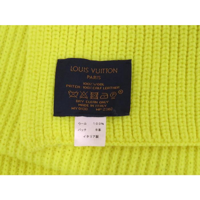 LOUIS VUITTON 【中古】ルイヴィトン マフラー エシャルプ LV アップ  