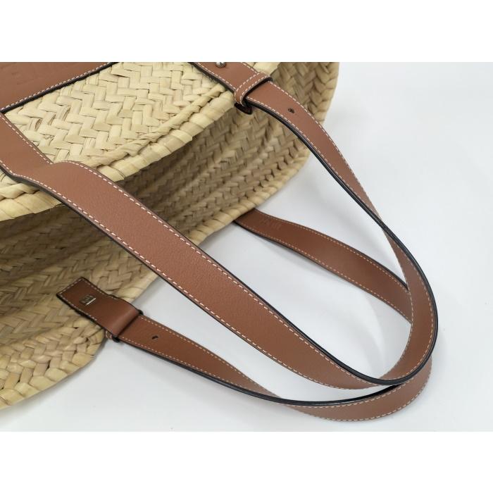 LOEWE 【中古】LOEWE バスケットバッグ ラージ トート カゴバッグ  