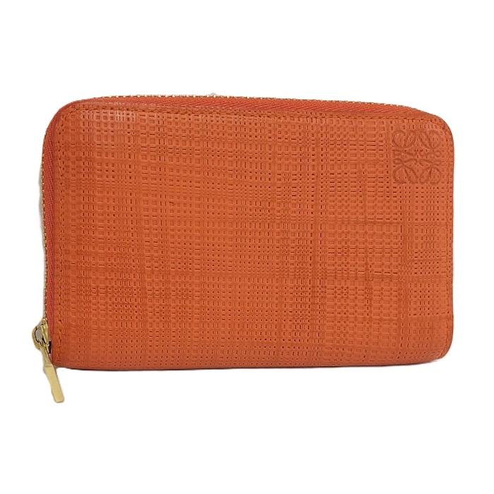 LOEWE オレンジレザーケース　カードケース LOEWE（ロエベ） リネン カードケース レザー オレンジ : JJ