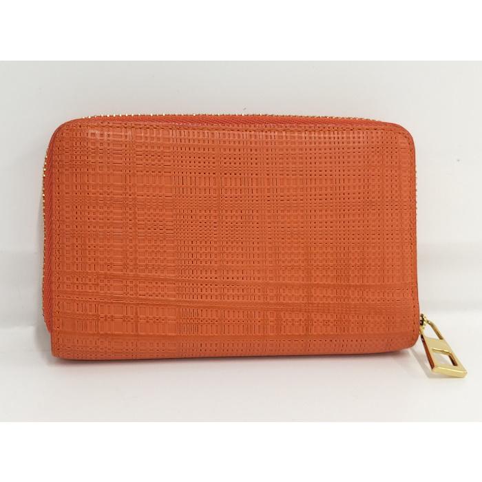 LOEWE（ロエベ） リネン カードケース レザー オレンジ : JJ 