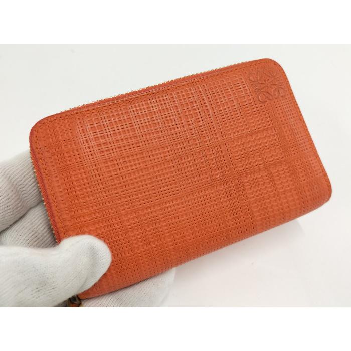 LOEWE オレンジレザーケース　カードケース LOEWE（ロエベ） リネン カードケース レザー オレンジ : JJ