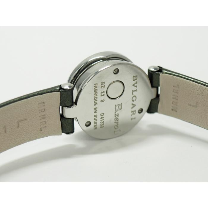 【中古】BVLGARI B-ZERO1 レディース 腕時計 SS レザー クオーツ ブラック文字盤 BZ22S｜jjcollection2008｜09