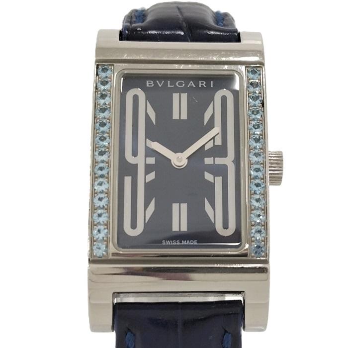 BVLGARI（ブルガリ） レッタンロゴ レディース 腕時計 SSレザー