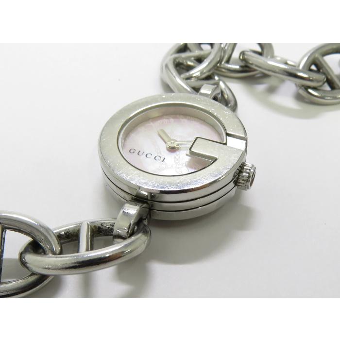 グッチ ブレスウォッチ チャーム付き レディース 時計 GUCCI 【中古】GUCCI ブレスウォッチ Gチャーム レディース