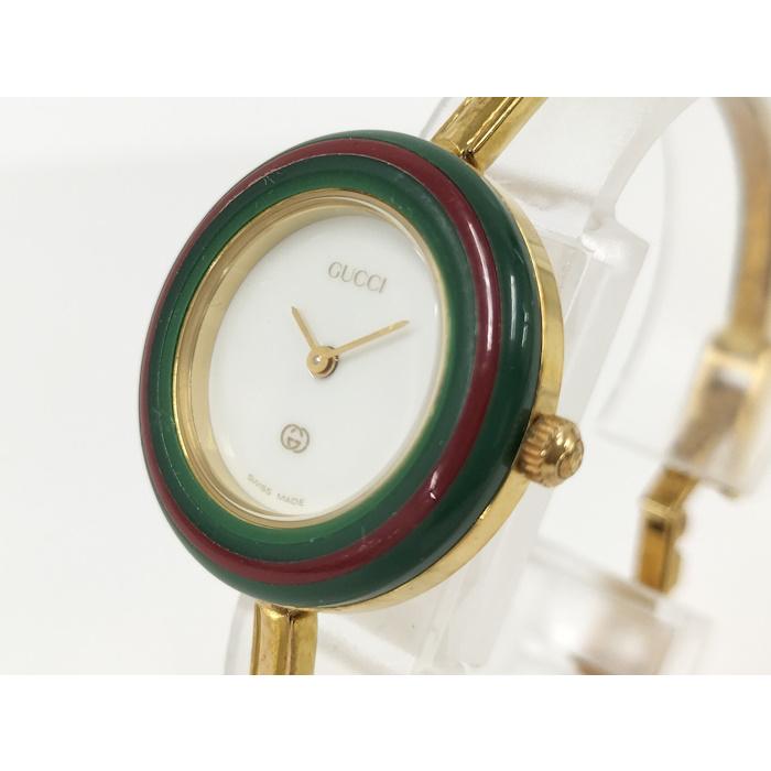 GUCCI 腕時計 バングルウォッチ チェンジベゼル クオーツ GP 11
