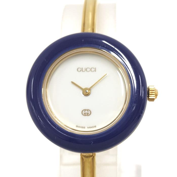 GUCCI 【中古】GUCCI レディース 腕時計 チェンジベゼル SS GP  