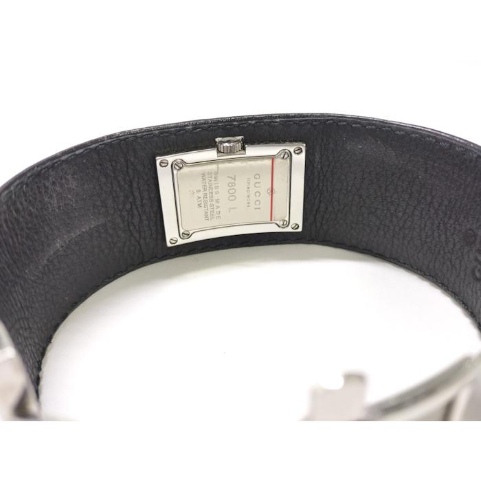 GUCCI バングルウォッチ レディース 腕時計 クオーツ レザー SS GUCCI バングルウォッチ レディース 腕時計 クオーツ レザー SS