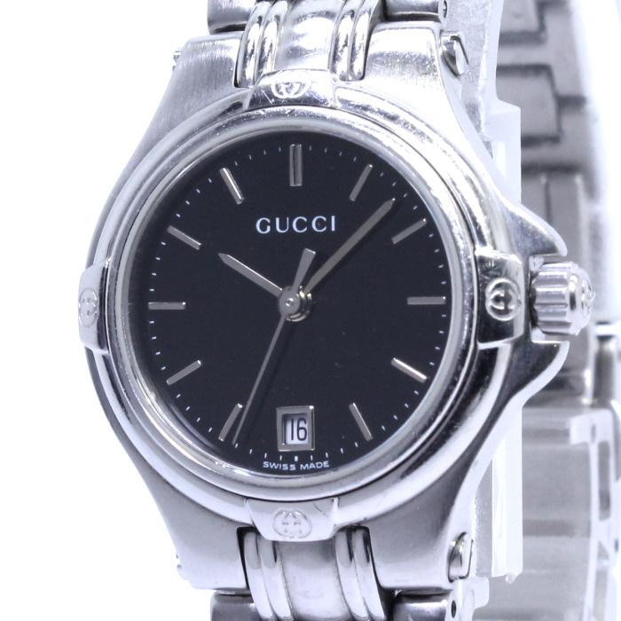 人気カラー再販 中古 グッチ レディース腕時計 クォーツ デイト Ss ブラック文字盤 9040l Jjコレクション ヤフー店 通販 Yahoo ショッピング 保証書付 Skylanceronline Com