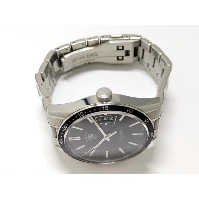 【中古】TAG Heuer カレラ キャリバー5 デイト メンズ 腕時計 自動巻き SS ブラック文字盤 WV211M BA0787｜jjcollection2008｜02