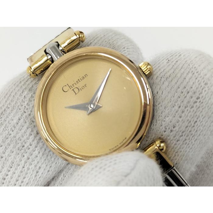 Christian Dior レディース腕時計 SS GP クオーツ ゴールド文字