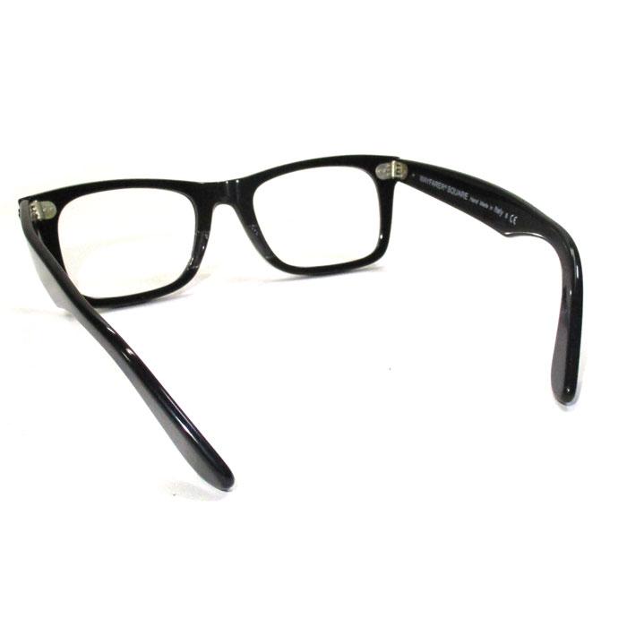 【中古】RayBan WAYFARER ウェイファーラー メガネフレーム 伊達メガネ 眼鏡 プラスチック ブラック RB5194｜jjcollection2008｜03
