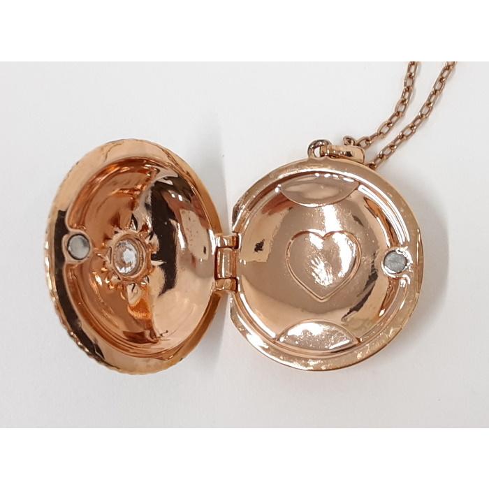 SWAROVSKI 【中古】スワロフスキー ロケット ネックレス ペンダント 