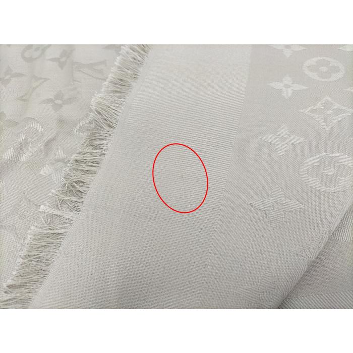 LOUIS VUITTON ストール ショールモノグラム シルク60％ ウール