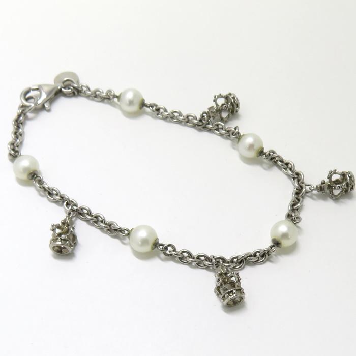 JUSTIN DAVIS 【中古】ジャスティン デイヴィス パールクラウンブレス  