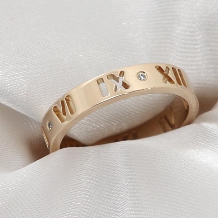 TIFFANY&Co. 【中古】ティファニー アトラス リング 4PD 750PG K18PG  