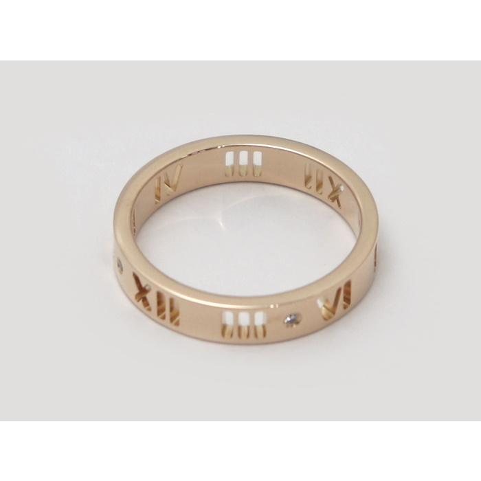 5jhb0476】ティファニー リング アトラス 4PD K18PG ピンクゴールド  