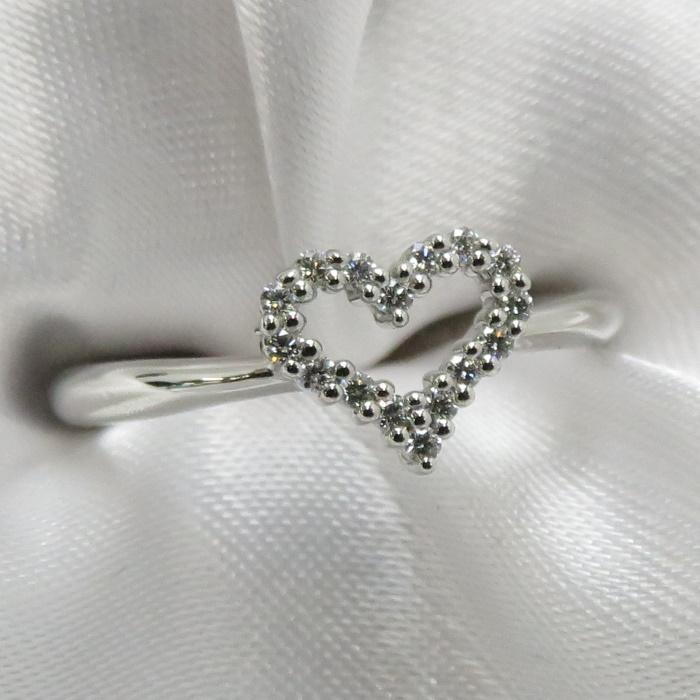 TIFFANY&Co. 【中古】ティファニー センチメンタル ハートリング Pt950 