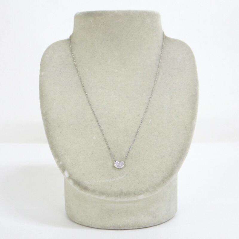 【TIFFANY&co.】　ティファニー　Pt950×ダイヤモンド　ビーン・ダイヤネックレス　 TIFFANY&Co. ティファニー ビーン・ダイヤネックレス Pt950