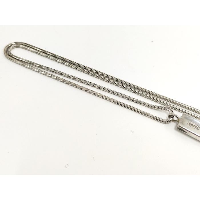 【美品】TIFFANY 1837 ナローバー ネックレス SV925 シルバー TIFFANY&Co. ネックレス ナロー 1837 バータグ SV925 シルバー