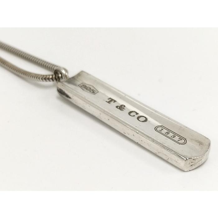 TIFFANY&Co. ネックレス ナロー 1837 バータグ SV925 シルバー