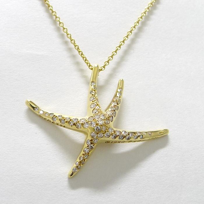 箱 ティファニー スターフィッシュ 750 K18 YG ネックレス 4153 TIFFANY&Co.（ティファニー） ネックレス スターフィッシュ 750YG