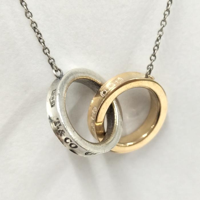 TIFFANY＆Co. インターロッキングネックレス silver925 TIFFANY&Co. 【中古】TIFFANY&CO. ネックレス インター