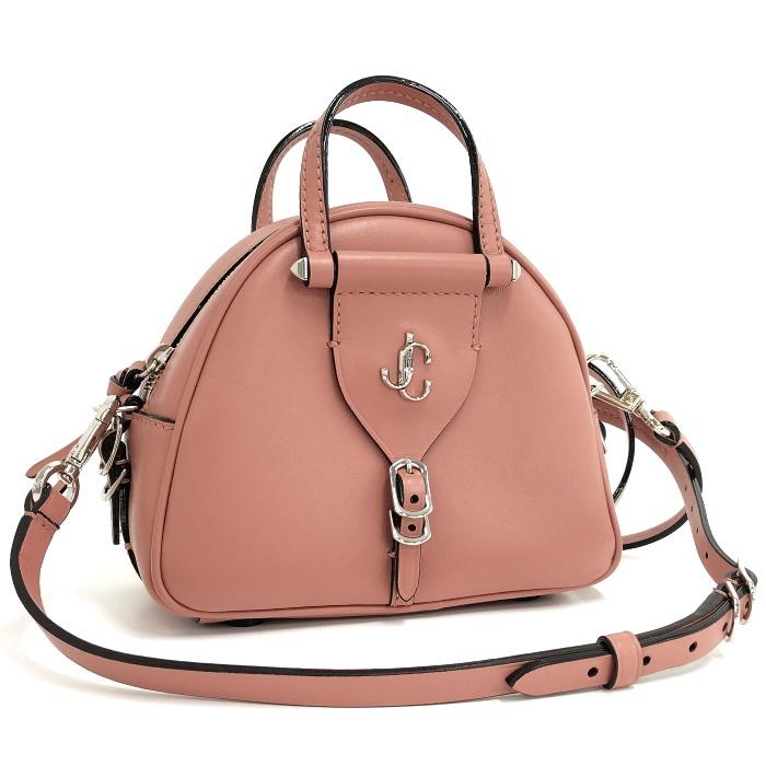 JIMMY CHOO 【中古】JIMMY 2WAY ボーリング バッグ ヴァレンヌ レザー 