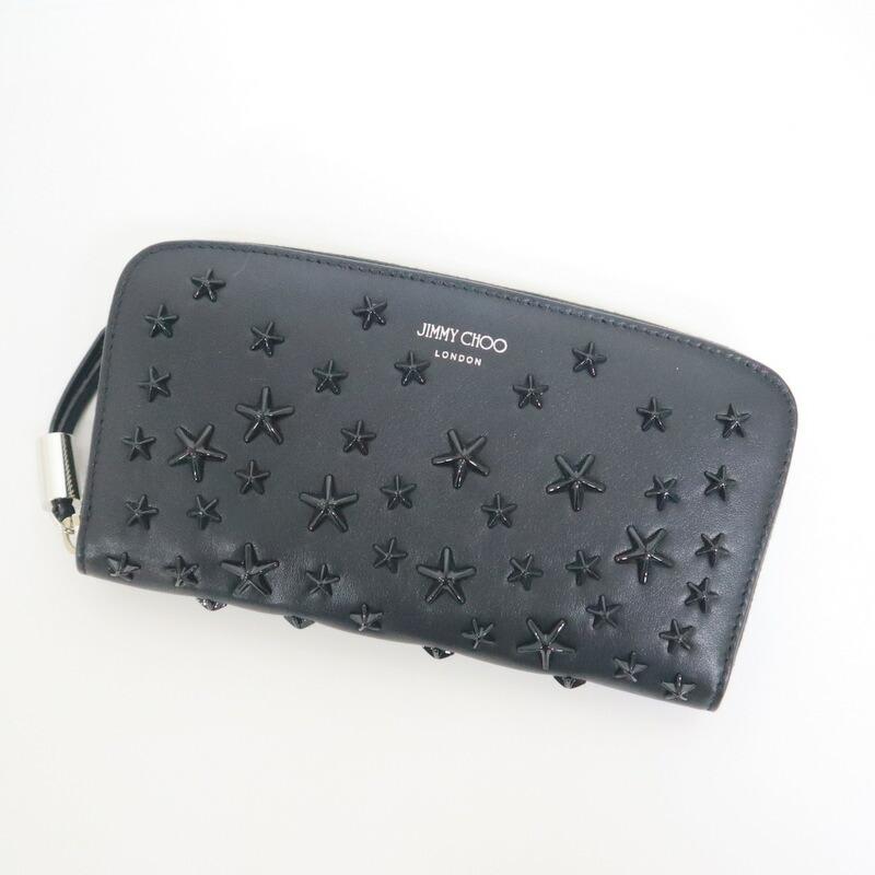 JIMMY CHOO ジミーチュウ ラウンドファスナー長財布 フィリパ レザー