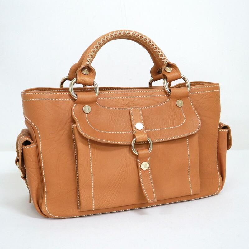 CELINE セリーヌ ブギーバック ブラウン レザー : JJコレクション