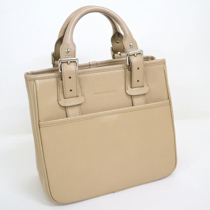 BURBERRY バーバリー ハンドバッグ ノバチェック レザー ベージュ