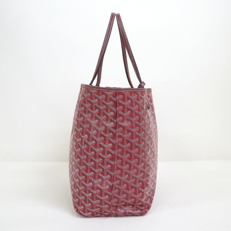 GOYARD ゴヤール サンルイPM トートバッグ ポーチ付き ボルドー PVC