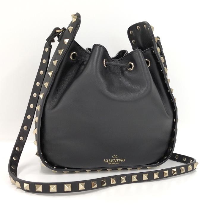 VALENTINO 【中古】VALENTINO GARAVANI スタッズ ショルダーバッグ