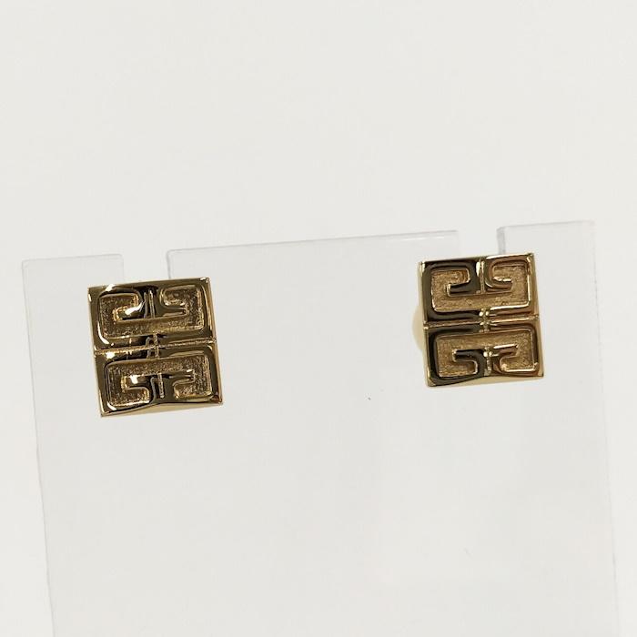 GIVENCHY（ジバンシィ） ジバンシー ロゴ ピアス ゴールド メッキ : JJ