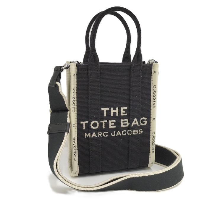 MARC JACOBS ザ ジャカード フォーン トートバッグ ブラック 